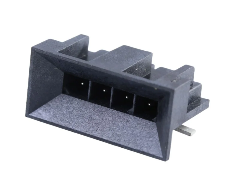 Molex 46622, 3 mm Avstånd, 4-polen med 1 Rader Högervinklad Kretskortsstiftlist, Ytmontering Skyddad Premium