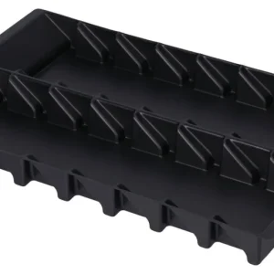 Licefa ESD-säker låda, Svart, Plast Justerbara fack, 30 mm 225mm 30 mm Expressleverans