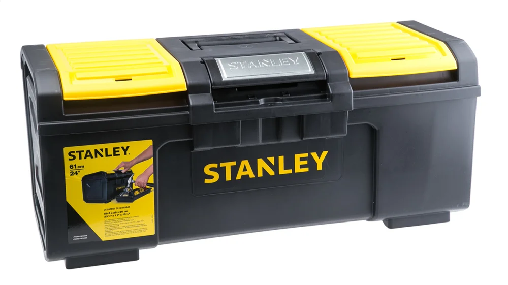 Snabb frakt Stanley Gul, Svart Verktygslåda med 2 Lådor, Verktygslåda, Plast 600 mm 600 mm 255mm