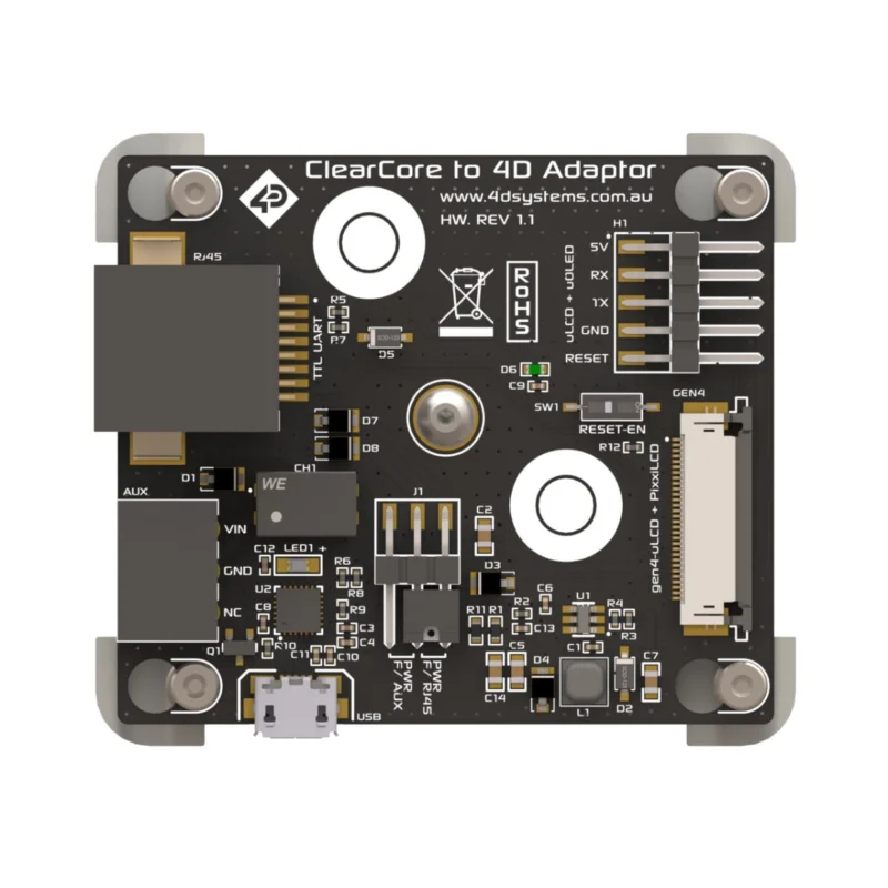 4D Systems, Skärmgränssnitts-kit till gen4-uLCD, PixxiLCD Display Modules, uLCD, uOLED FFC 4D CLEARCORE Populär