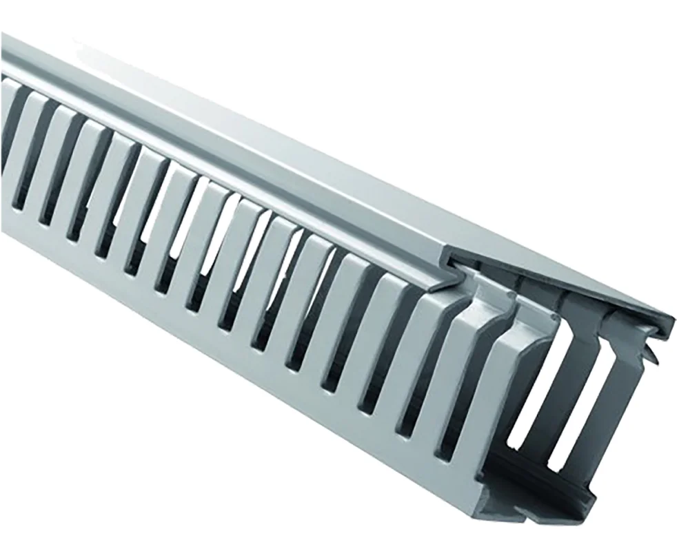Erbjudandepris RS PRO Terminal DIN Grå Polyvinylklorid Öppen spår, 50mm bredd, 50 mm 2 m