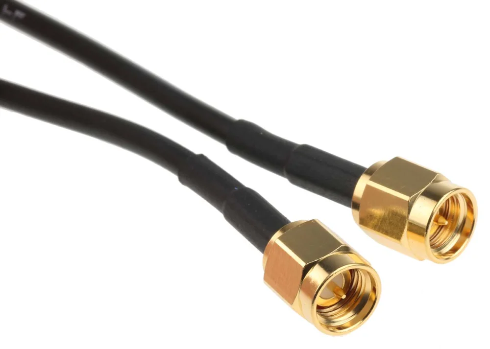 RS PRO SMA Svart RG174 Koaxialkabel, 50 Ω terminerad, 1 m Utförsäljning