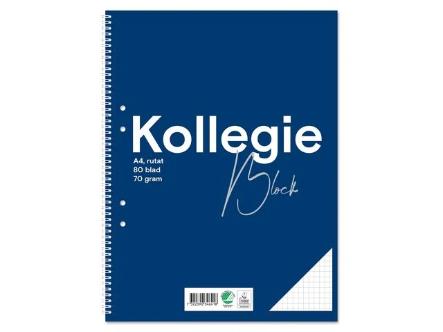 Kollegieblock FW A4 70g 80blad rutat Trygg betalning
