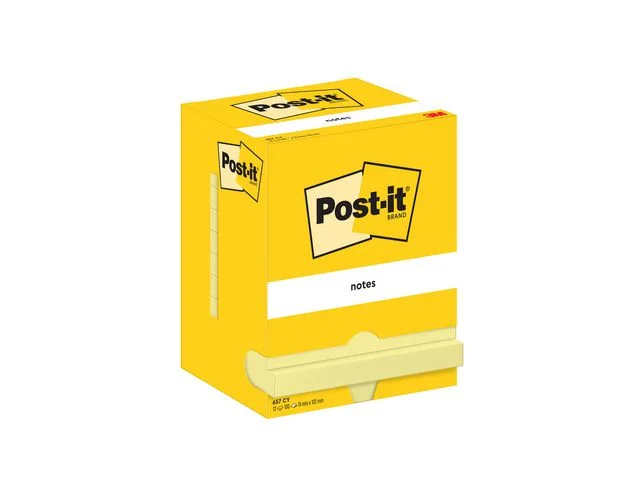 Notes POST-IT 76x102mm gul Fynd