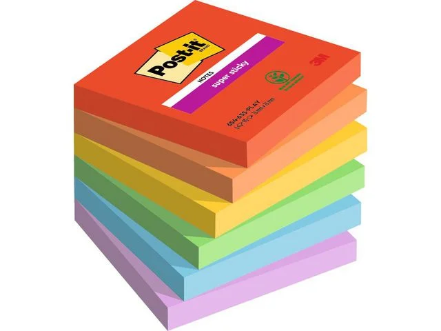 Notes POST-IT SS Playful 76x76 6/FP Populär