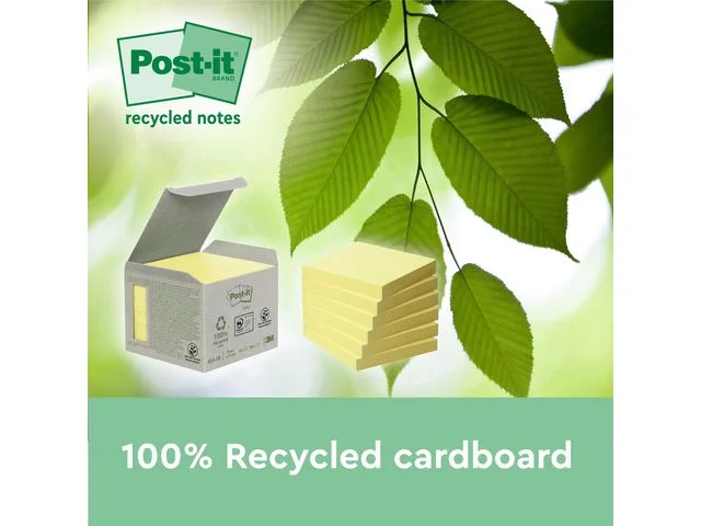 Notes POST-IT SS 76x76mm rec gul 4/FP Utförsäljning