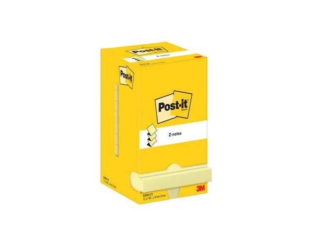 Notes POST-IT Z-block 76x76mm gul Handla nu