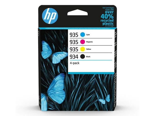 Bläckpatron HP 6ZC72AE 934/935 CMYK 4/FP I lager