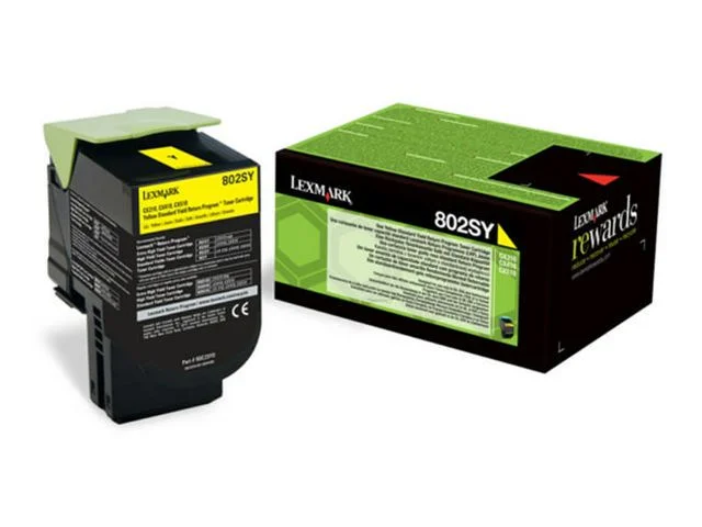 Toner LEXMARK 80C2SYE 2K gul Billig