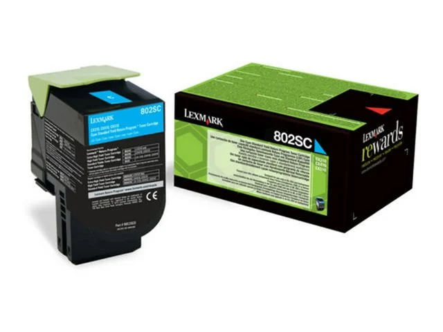 Kampanjpris Toner LEXMARK 80C2SCE 2K cyan