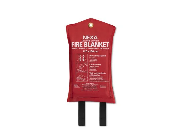 Brandfilt Silikon 120x180cm Röd Säker betalning