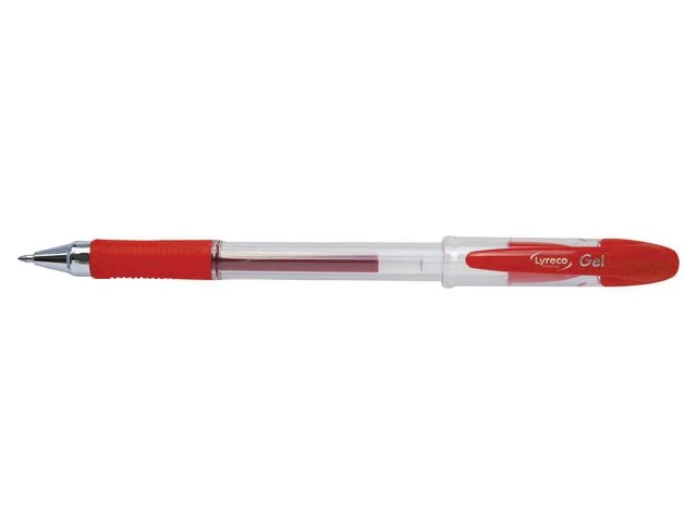 GelpennaPREMIUM grip 0,7mm röd Fynd