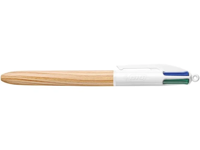 Lägg i varukorgen Kulpenna BIC 4 Colours Wood 1mm