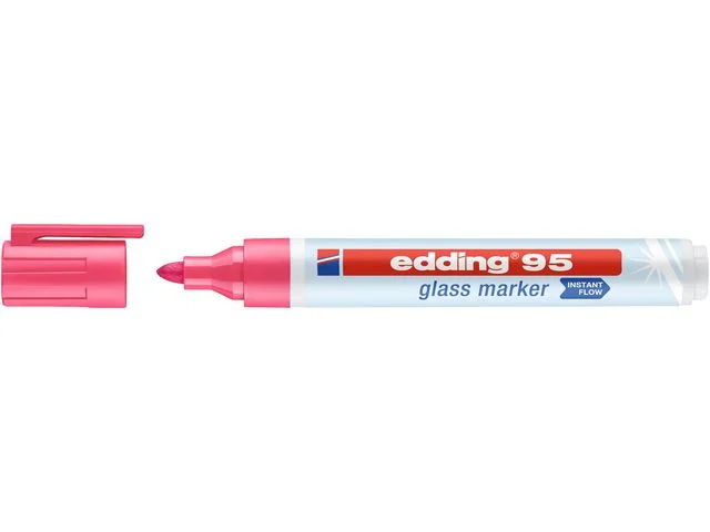 Märkpenna glastavla EDDING 95 rosa Kampanjpris