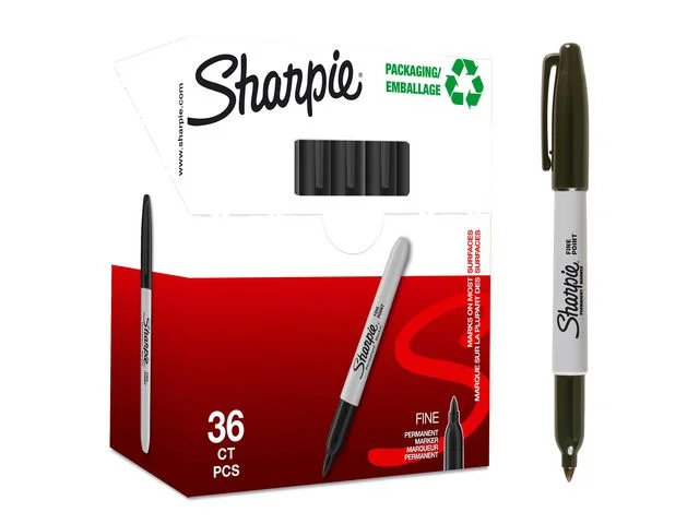 Lågt pris Märkpenna SHARPIE F svart 32+4/FP