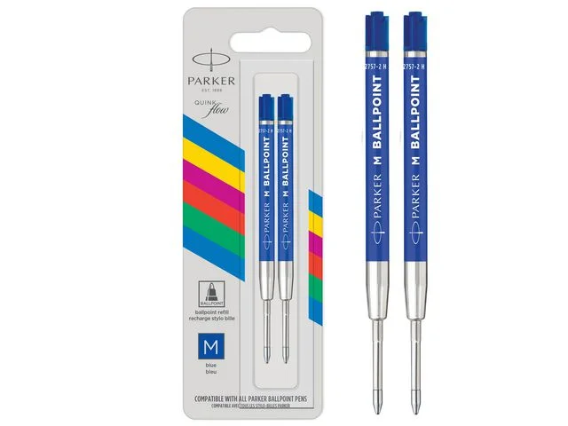 Refill PARKER Quinkflow M blå 2/FP Kampanjpris