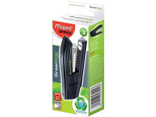 risnedsättning Häftapparat MAPED ECO halfstrip svart