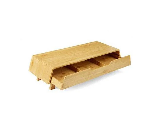 Premium Skrivbordsförvaring CEP Silva Bambu