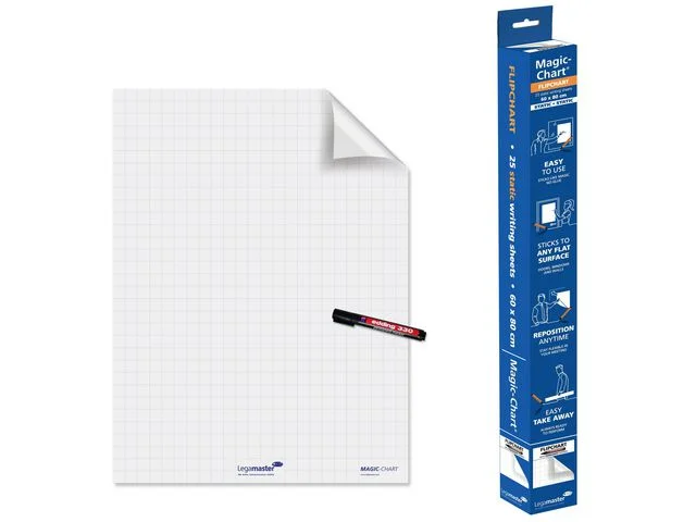 Magic-Chart flipchart film 60x80cm Snabb leverans