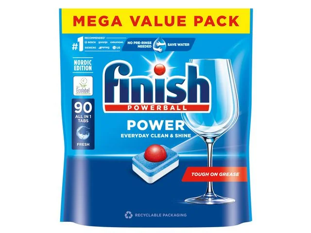 Maskindisk FINISH Power AiO 90/fp risnedsättning