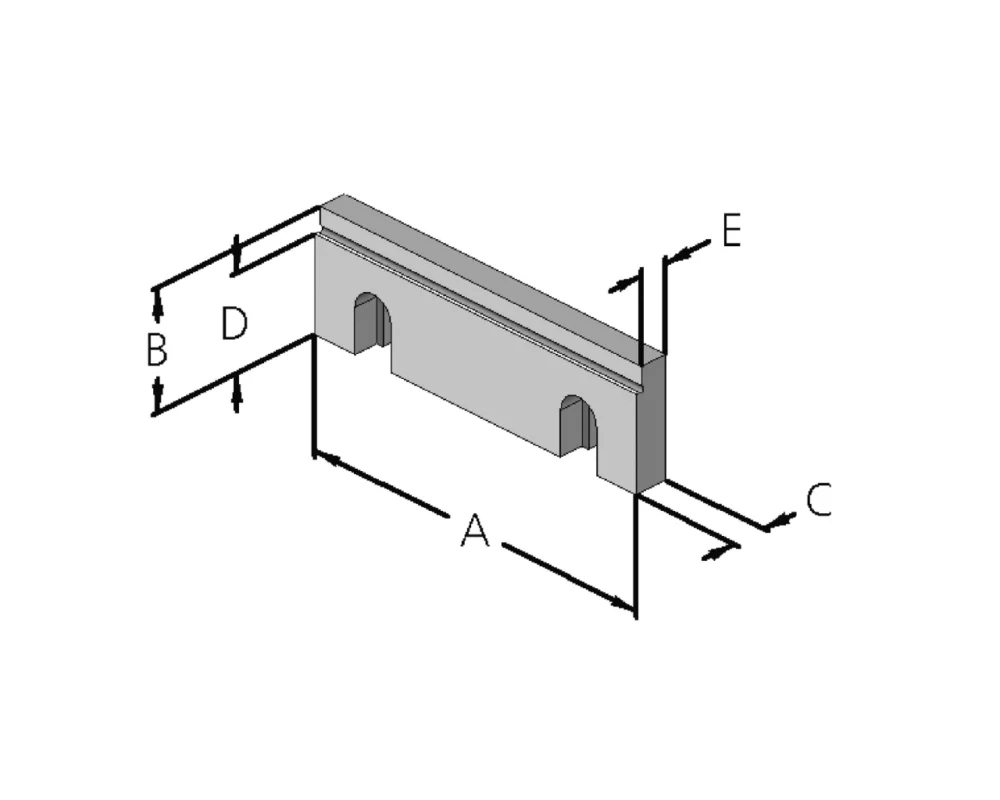 Stegback 8 mm MHS 160 Fri frakt