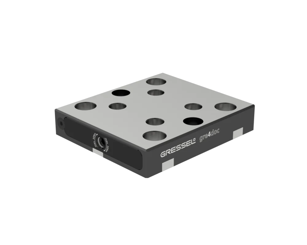 gre4doc kombimodulplatta med 1 spännpunkt 52x52 mm och 96x96 mm Nedsatt pris