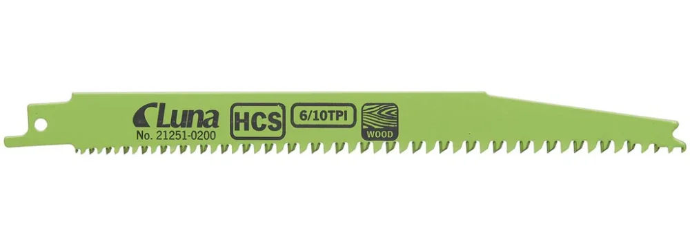 Billig Tigersågblad Luna Tools 200x19x1,3 mm 6/10 TPI 5-pack