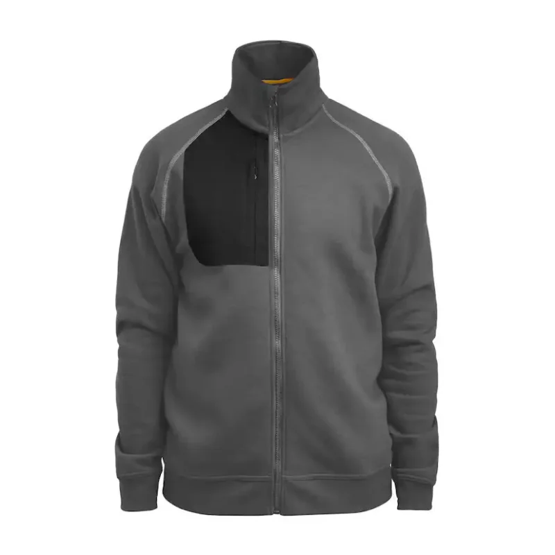Sista chansen Sweatshirt Jobman 5141 Hel-ZipStorlek: XXL, Färg: Mörkgrå