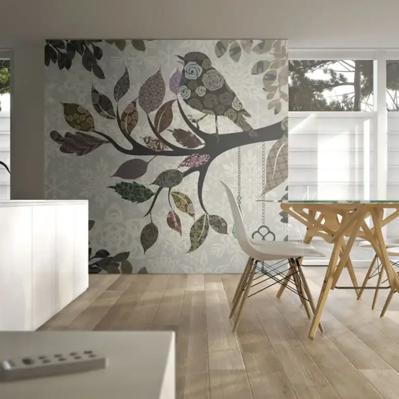 Rea Fototapet Arkiio Gren Med Fågel LapptäckeStorlek: 200x154 cm