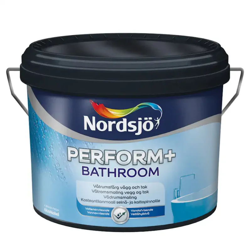 Lågt pris Våtrumsfärg Nordsjö Perform+ Bathroom NordsjövitVolym: 1 L