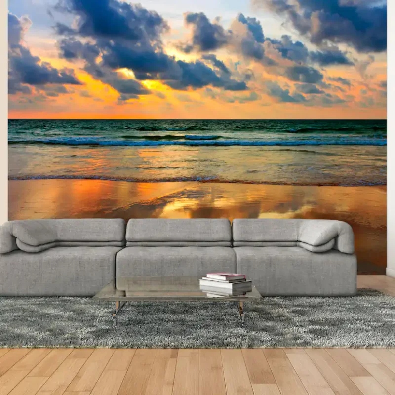 Fototapet Arkiio Färgglada Solnedgången Över HavetStorlek: 350x270 cm Bästa pris