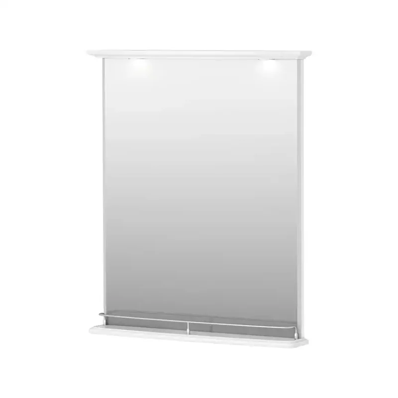 Spegel DuoBad Sekel med LED-belysningBredd: 750 mm, Vit Kundfavorit