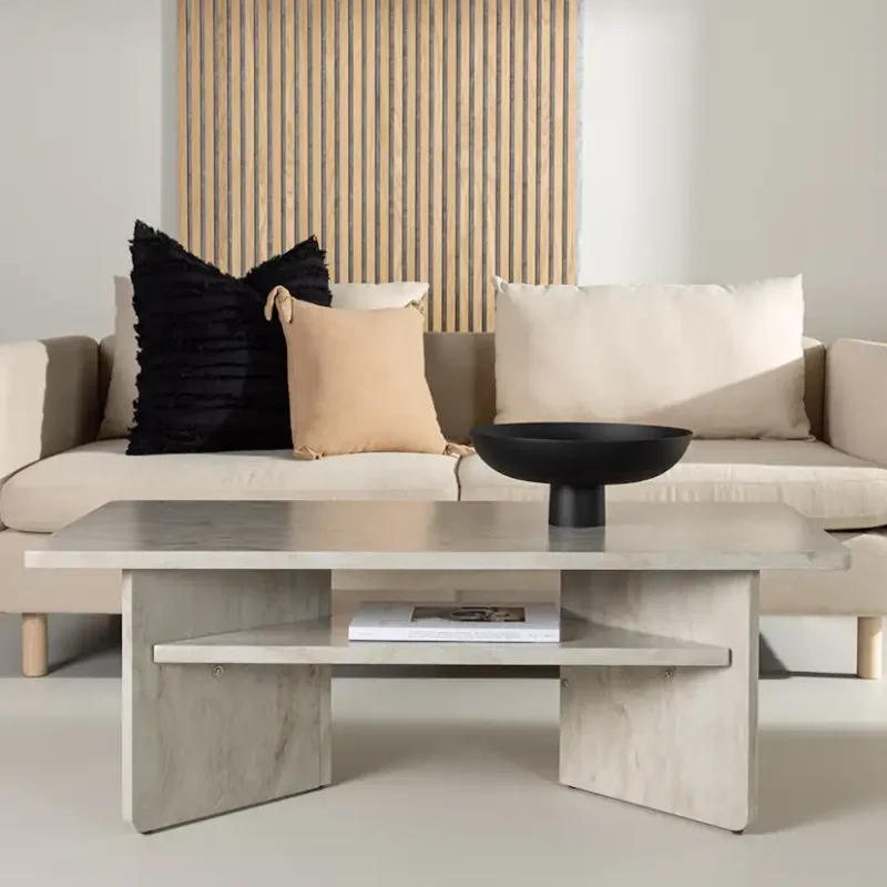 Lägg i varukorgen Soffbord Venture Home Ålesund Beige Rektangulärt Vardagsrumsbord