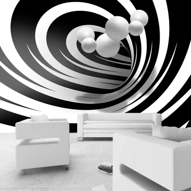 Rabatt Fototapet Arkiio Twisted In Black & White