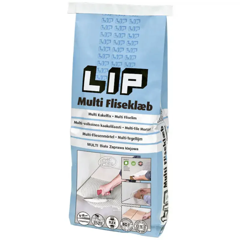 Sänkt pris Fästmassa LIP Multi Flexfix Vit 5 kg