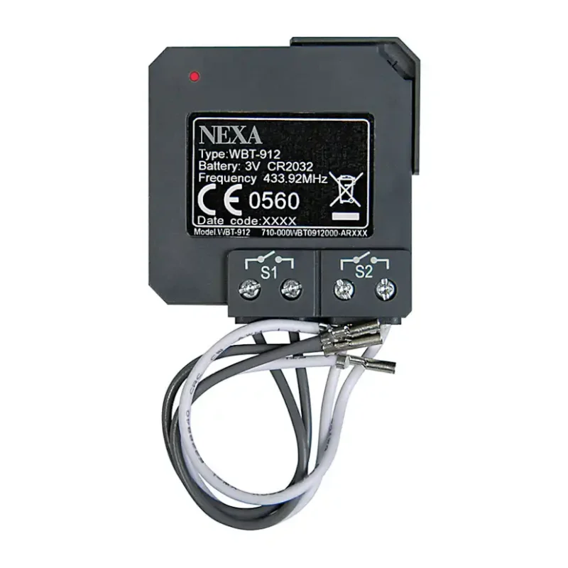 Infälld Sändare Nexa WBT-912 2-kanals Fri frakt