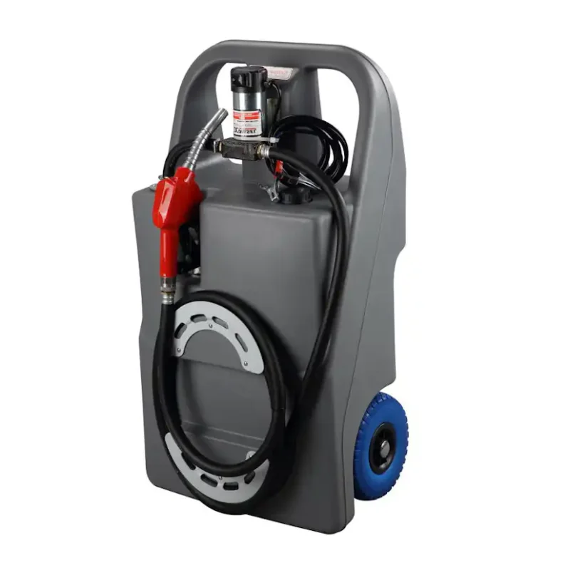 I lager Dieseltank GXT 100 L Med Pump & Transportvagn 12V