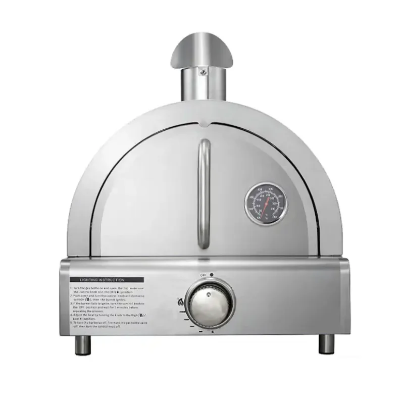 Erbjudande Pizzaugn Myoutdoorkitchen Philadelphia Fristående i Rostfritt Stål med Pizzasten i Tegel