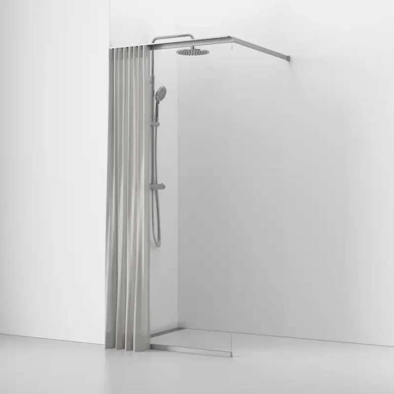 Gardinskena Svedbergs Langfoss till DuschväggB: 900 mm, Matt Aluminium Köp nu