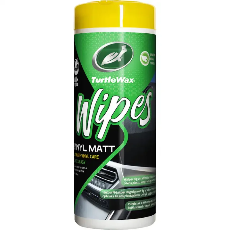 I lager Wipes Turtle Wax Vinyl Matt 40 st