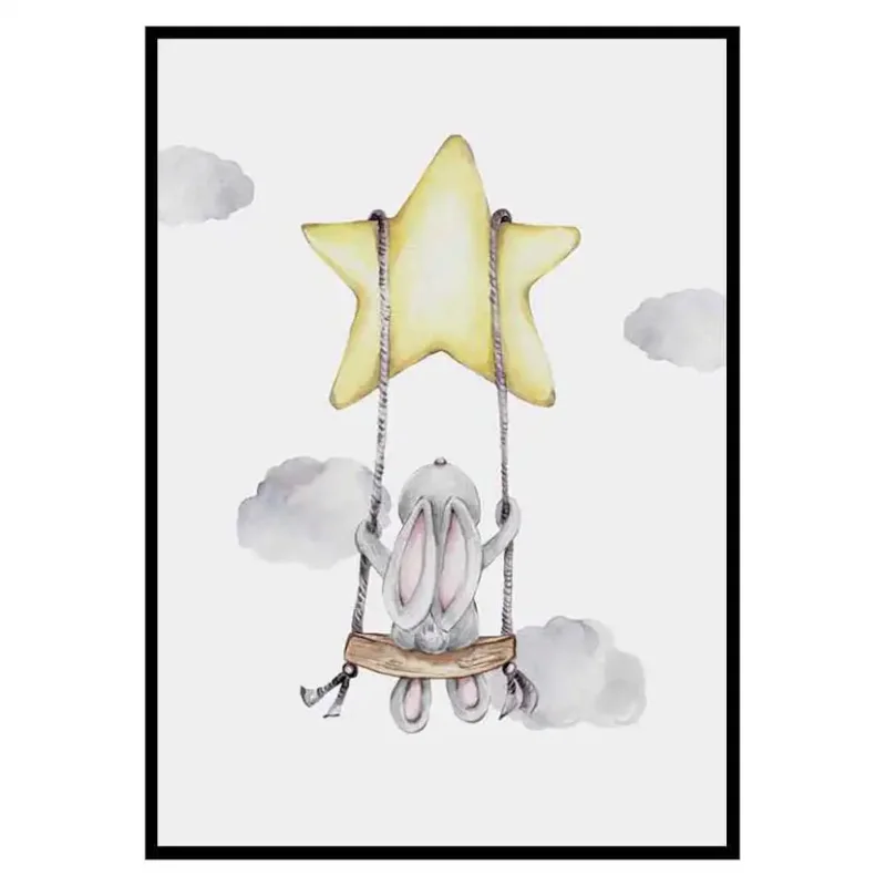 Endast denna vecka Poster Gallerix Star Swing BunnyStorlek: 30x40 cm