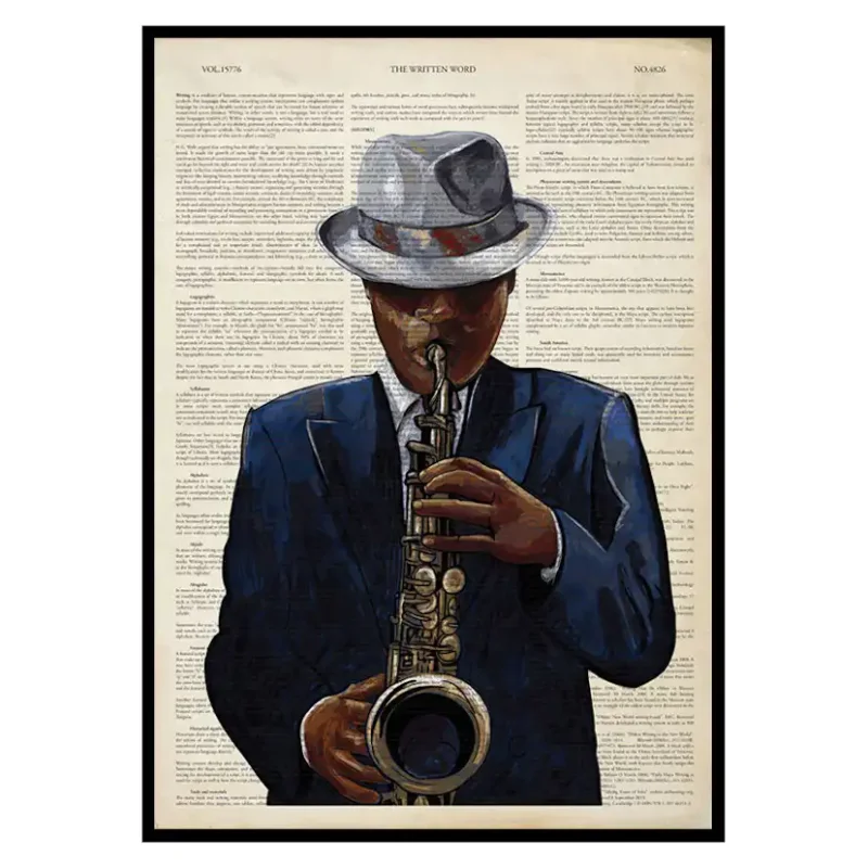 Poster Gallerix Saxophone Endast idag