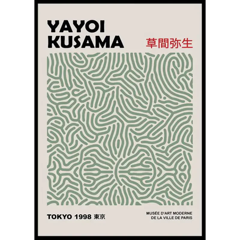 Poster Gallerix Green Pattern Yayoi KusamaStorlek: 100x70 cm Erbjudande