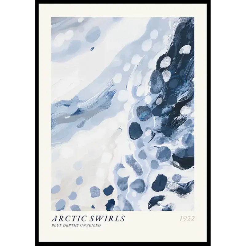 Utförsäljning Poster Gallerix Arctic Swirls No150x70 cm