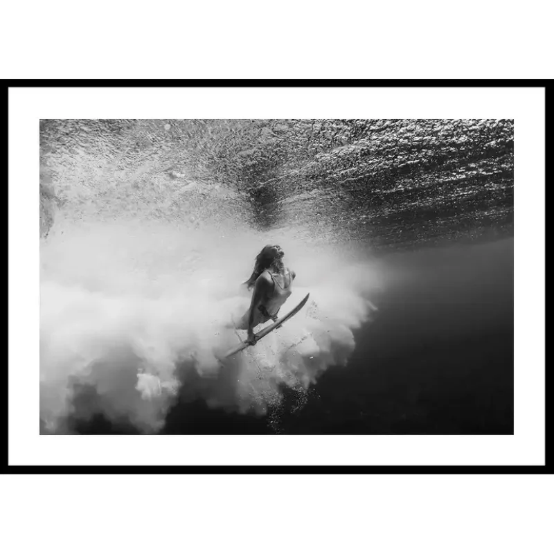 I lager Poster Gallerix Surfer Beneath30x40 cm
