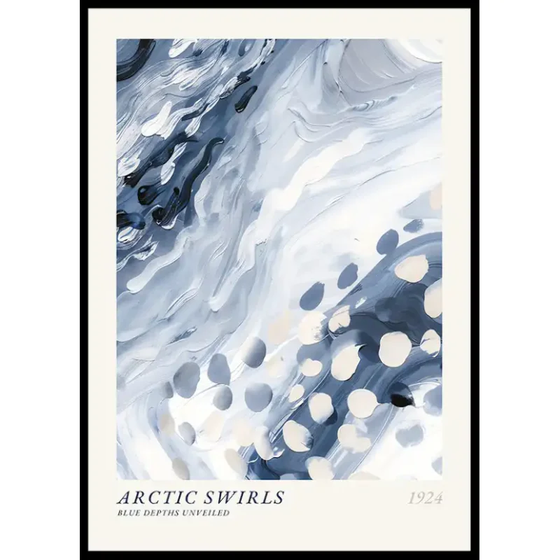 Poster Gallerix Arctic Swirls No250x70 cm Trygg betalning