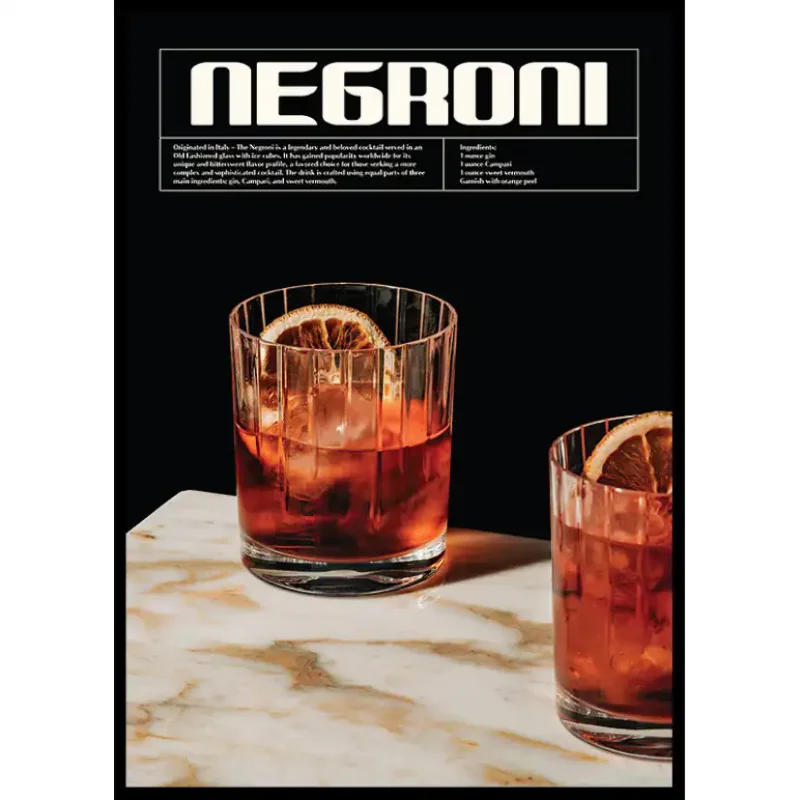 Poster Gallerix This Is Negroni Cocktail No250x70 cm Kampanj