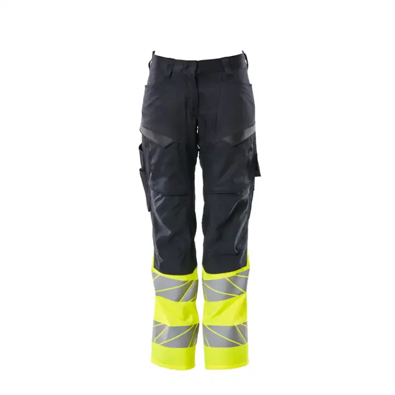 Handla nu Byxor med knäfickor Mascot Accelerate 19678-236Storlek: 82C52, Färg: Mörk Marin/hi-vis Gul