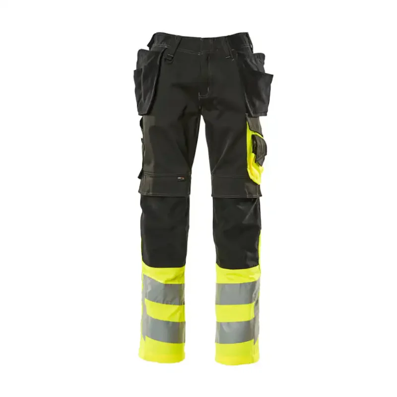 Expressleverans Byxor med hängfickor Mascot Safe 17531-860Storlek: 82C51, Färg: Svart/hi-vis Gul